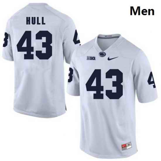 Men Penn State Nittany Lions 43 Mike Hull White College Football Jersey